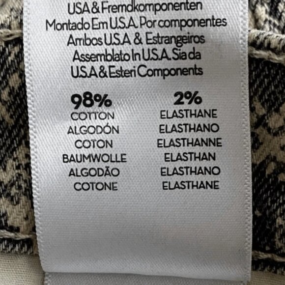 Brand New MOTHER The Huster Flood Snake Print High Rise Cropped Flare Jeans - Picture 7 of 7